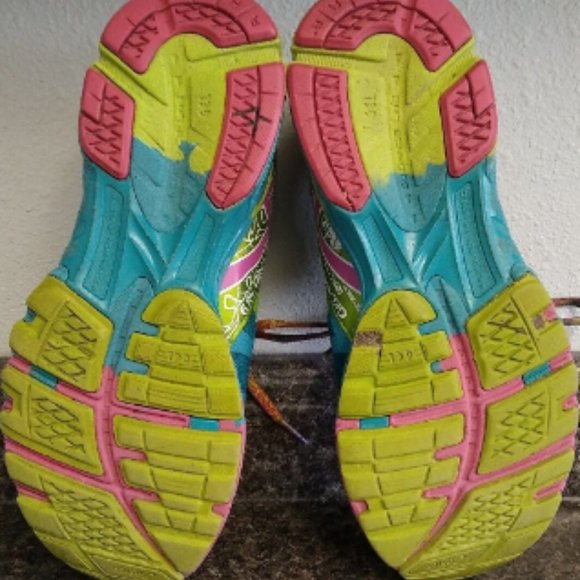 Women's 8 Asics Gel Noosa Tri 9 Colorful Low Top Lace Sneaker Shoes - Picture 6 of 6